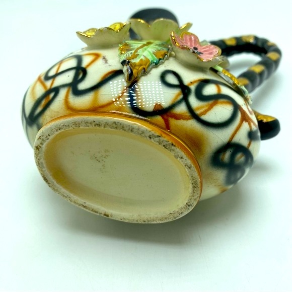 Rare Vintage H. Bequet Capodimonte Pitcher Vase Quaregnon Belgium Porcelain - Picture 7 of 8